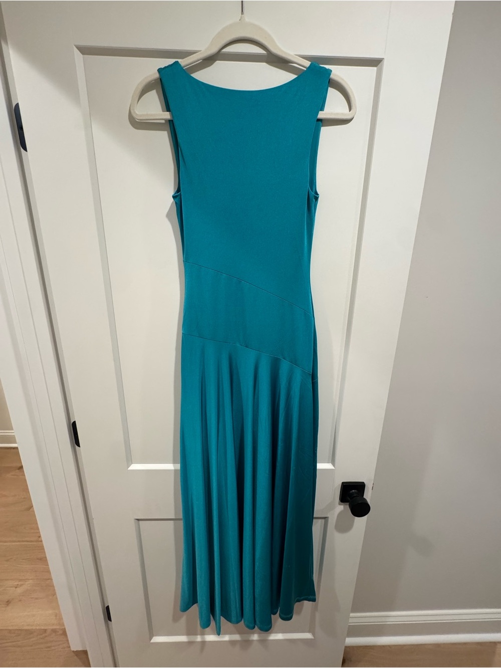 Sleeveless Boatneck Drop-Waist Maxi in Teal by Anthropologie